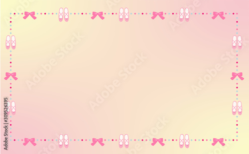 バレエの背景イラスト