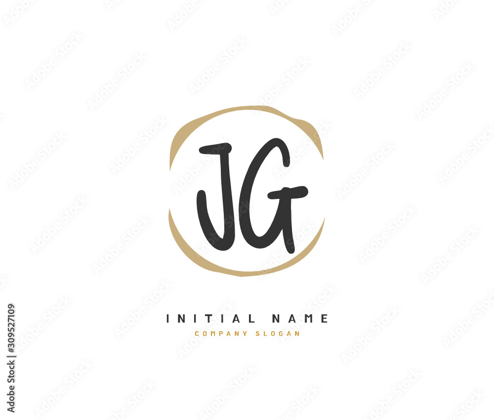 J G JG Beauty vector initial logo, handwriting logo of initial signature, wedding, fashion, jewerly, boutique, floral and botanical with creative template for any company or business. J G JG Beauty vector initial logo, handwriting logo of initial signature, wedding, fashion, jewerly, boutique, floral and botanical with creative template for any company or business.