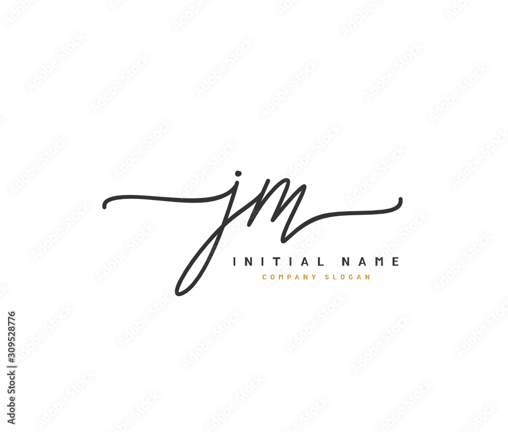 J M JM Beauty vector initial logo, handwriting logo of initial signature, wedding, fashion, jewerly, boutique, floral and botanical with creative template for any company or business. J M JM Beauty vector initial logo, handwriting logo of initial signature, wedding, fashion, jewerly, boutique, floral and botanical with creative template for any company or business.