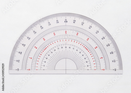 protractor isolated on white background