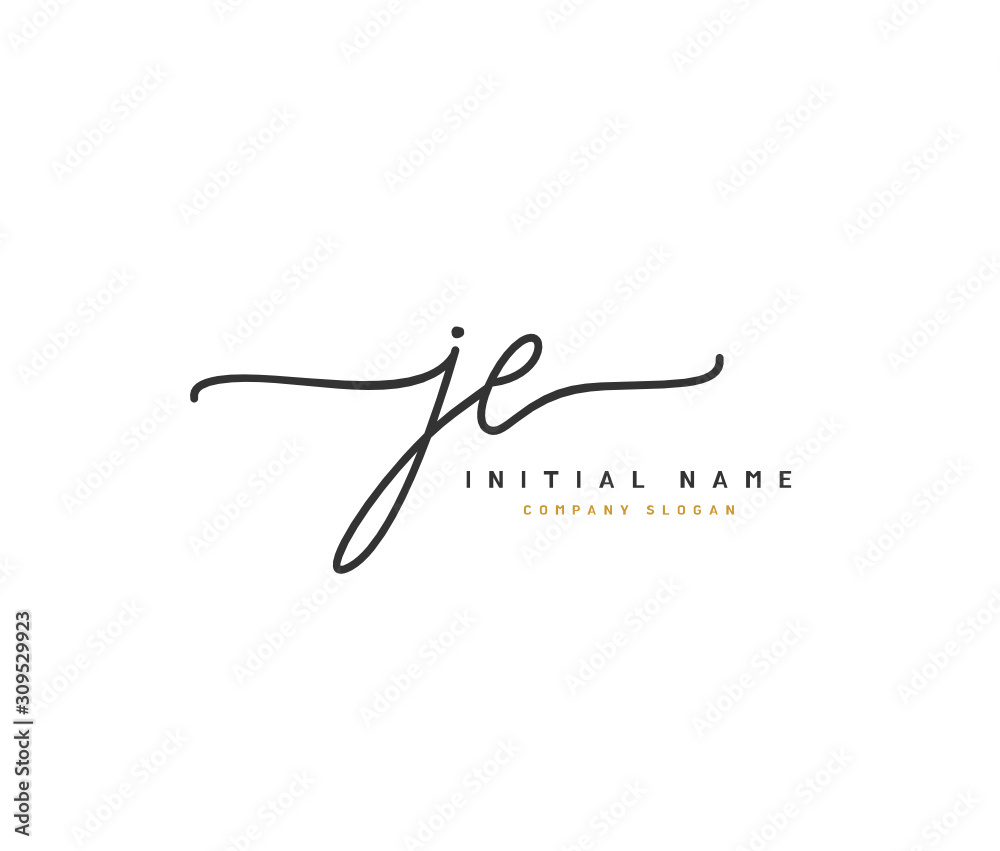 J E JE Beauty vector initial logo, handwriting logo of initial signature, wedding, fashion, jewerly, boutique, floral and botanical with creative template for any company or business. J E JE Beauty vector initial logo, handwriting logo of initial signature, wedding, fashion, jewerly, boutique, floral and botanical with creative template for any company or business.