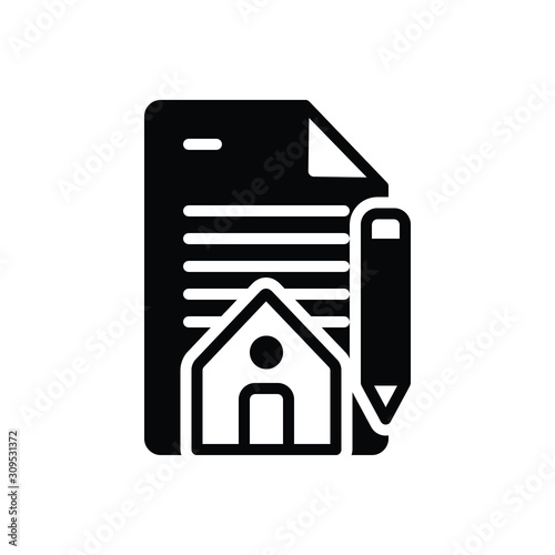 Black solid icon for legacy 
