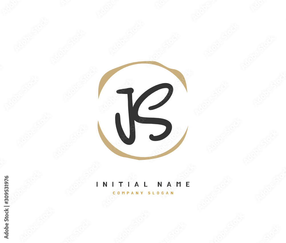 J S JS Beauty vector initial logo, handwriting logo of initial signature, wedding, fashion, jewerly, boutique, floral and botanical with creative template for any company or business. J S JS Beauty vector initial logo, handwriting logo of initial signature, wedding, fashion, jewerly, boutique, floral and botanical with creative template for any company or business.