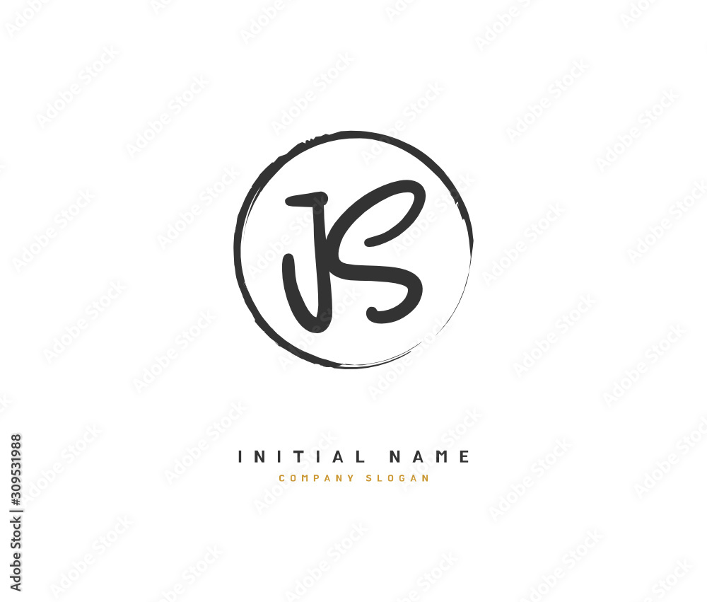 J S JS Beauty vector initial logo, handwriting logo of initial signature, wedding, fashion, jewerly, boutique, floral and botanical with creative template for any company or business. J S JS Beauty vector initial logo, handwriting logo of initial signature, wedding, fashion, jewerly, boutique, floral and botanical with creative template for any company or business.