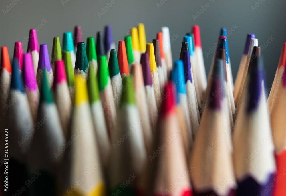 background. defocus. many colored pencils. background. defocus. many colored pencils.
