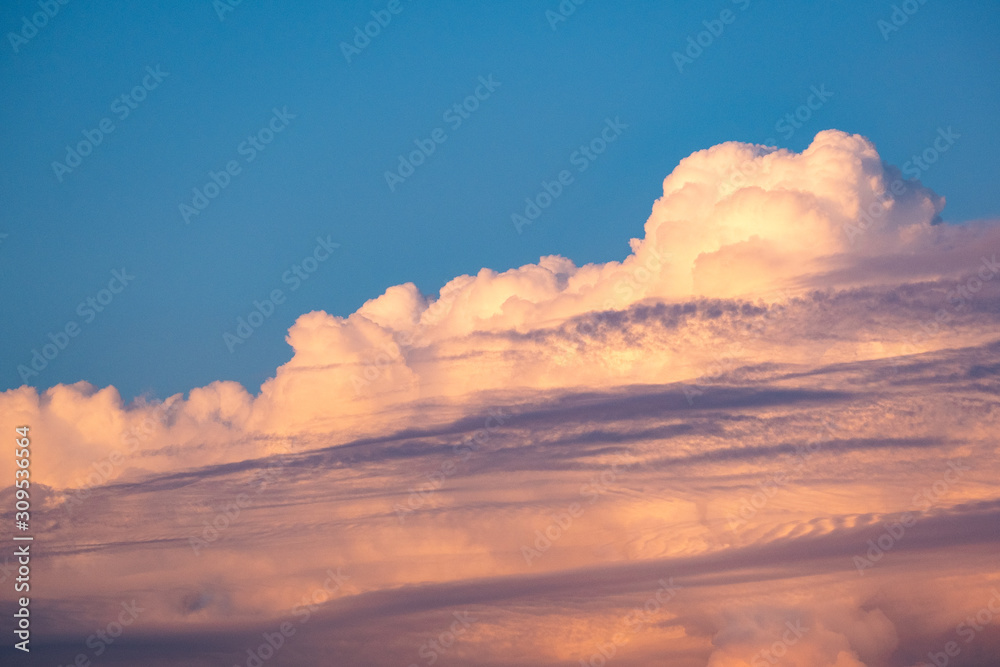 Large beautiful clouds in the sky