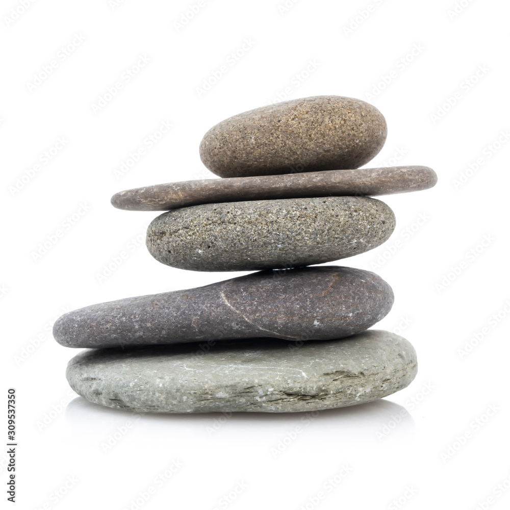 Pyramid of the stones isolated on white background Pyramid of the stones isolated on white background