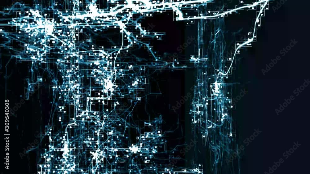 Grid network in a digital world of global communication in three dimensions