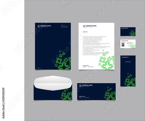 Corporate identity set branding template design kit. editable brand identity with abstract background color for Business Company and Finance Vector eps 10