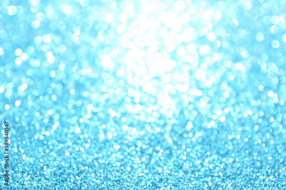 Bokeh image of the surface of the glittering sheet.
