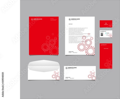 Corporate identity set branding template design kit. editable brand identity with abstract background color for Business Company and Finance Vector eps 10