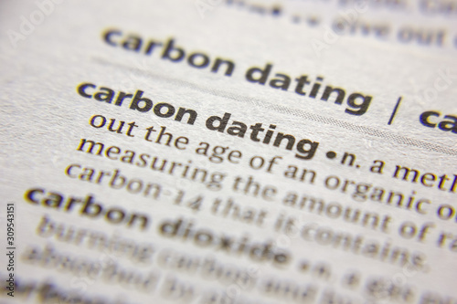 Word or phrase Carbon dating in a dictionary. photo