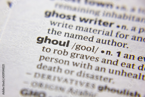 Word or phrase Ghoul in a dictionary.