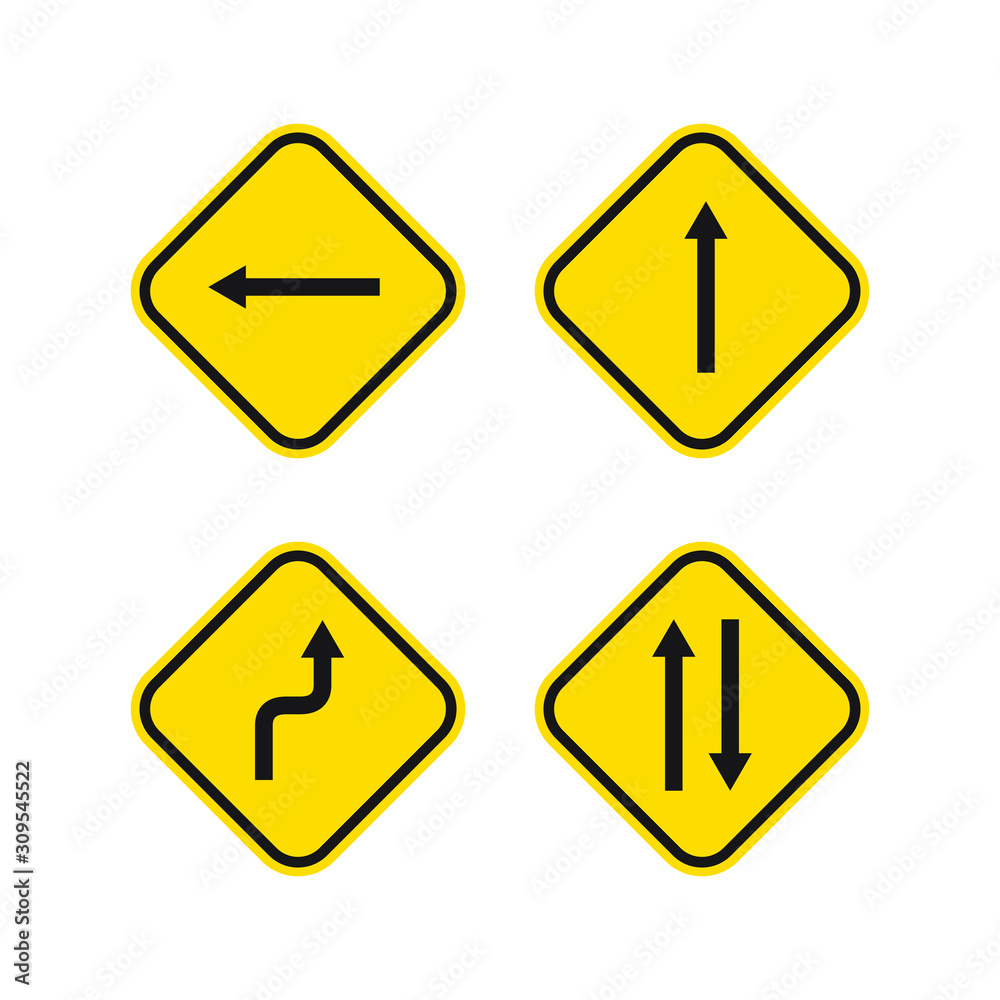 set of traffic signs icon design. vector illustration set of traffic signs icon design. vector illustration