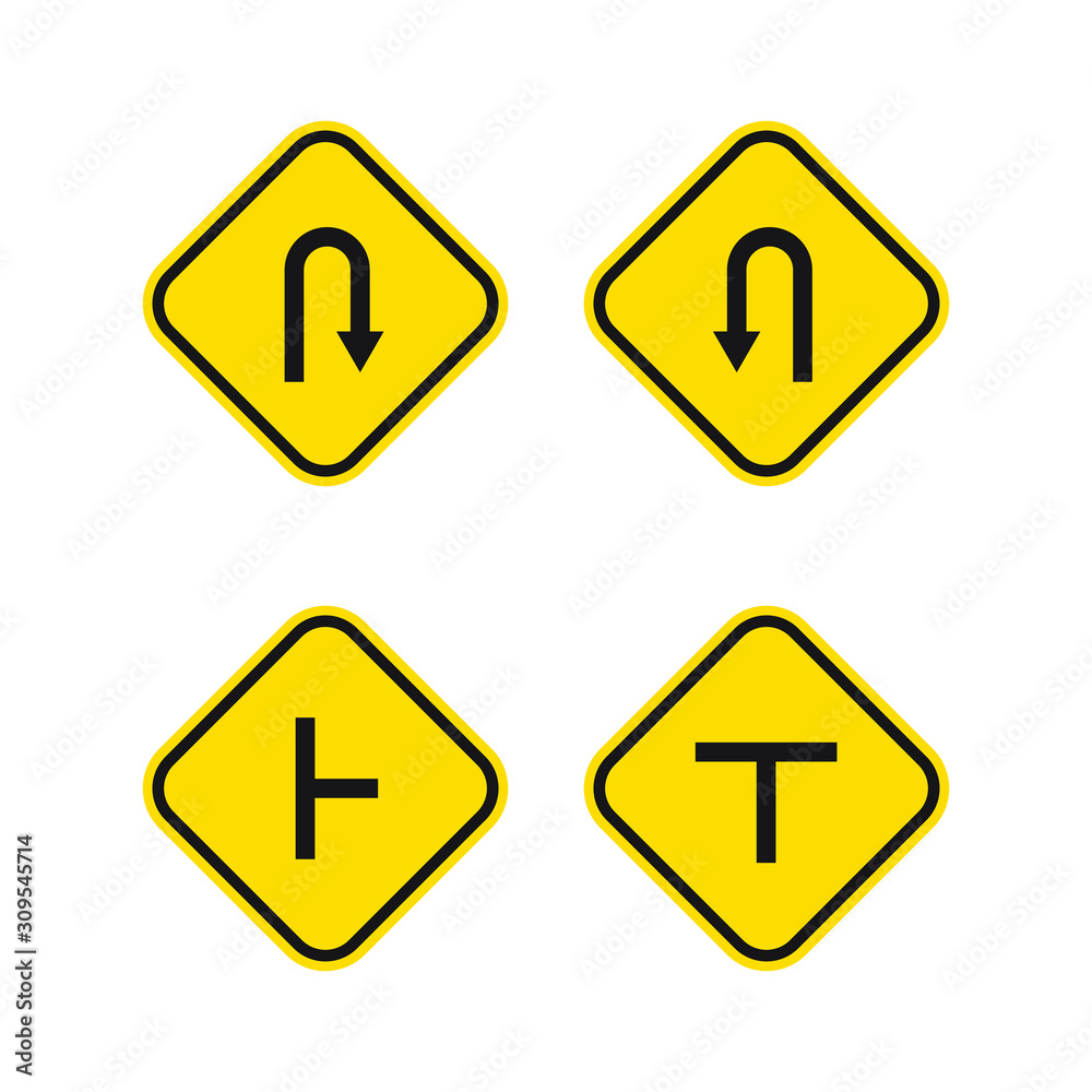 set of traffic signs icon design. vector illustration set of traffic signs icon design. vector illustration