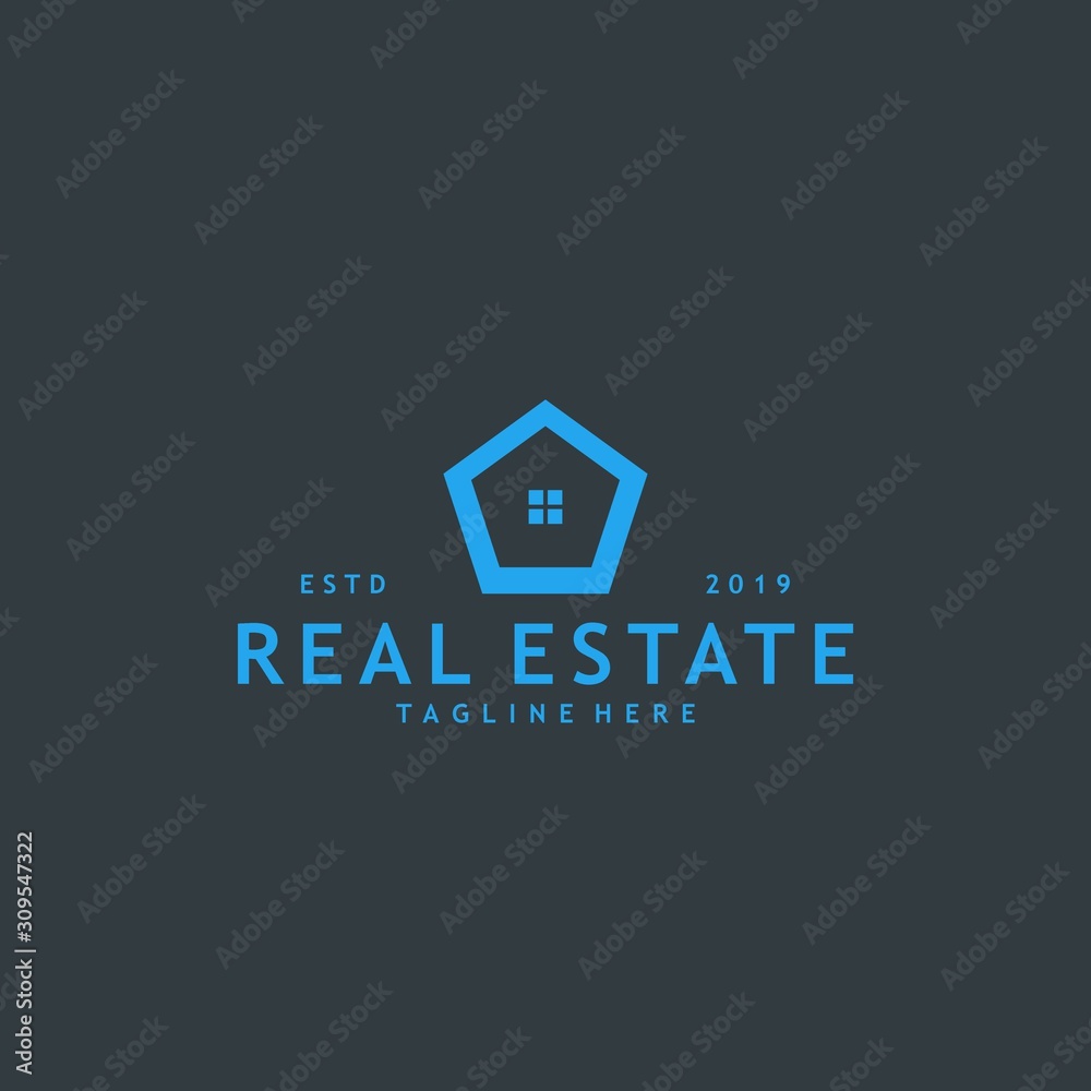 Minimalist and modern real estate logo design Minimalist and modern real estate logo design