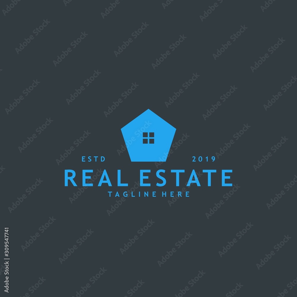 Minimalist and modern real estate logo design Minimalist and modern real estate logo design