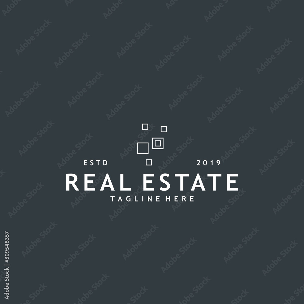 Minimalist and modern real estate logo design Minimalist and modern real estate logo design