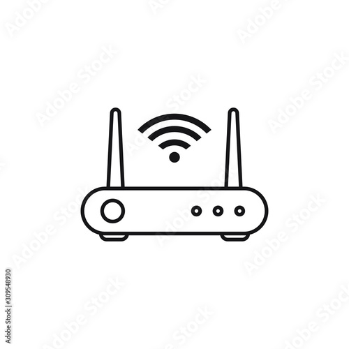 Wifi Router Icon Design. Vector Illustration 