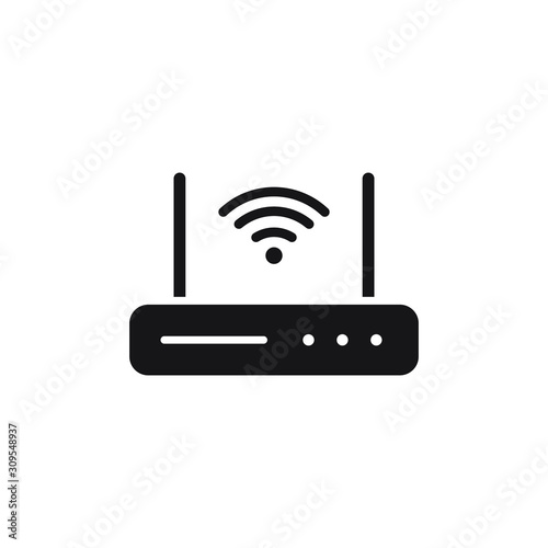 Wifi Router Icon Design. Vector Illustration 