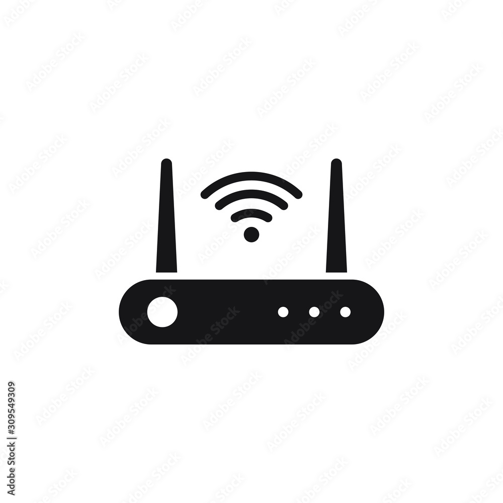 Wifi Router Icon Design. Vector Illustration Wifi Router Icon Design. Vector Illustration