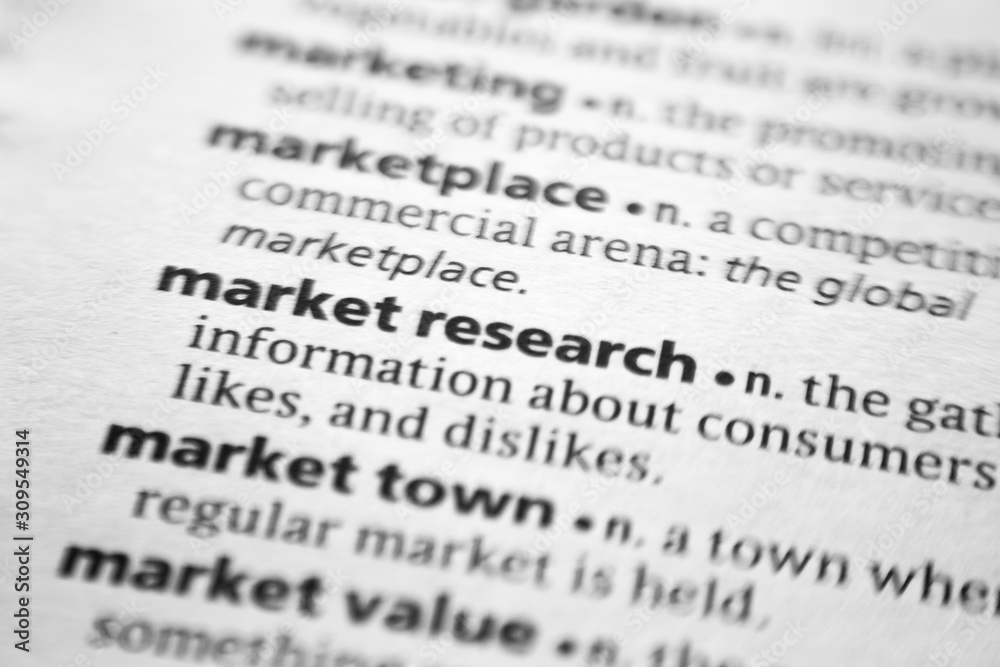 Word or phrase Market research in a dictionary. Word or phrase Market research in a dictionary.