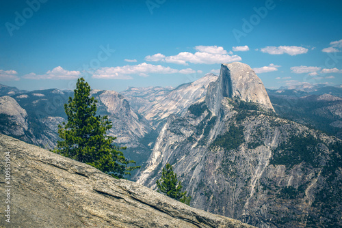 Canvas Print Panoramic view from Glacier Point over Yosemite Valley