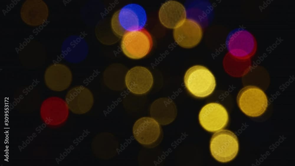 Abstract Festive Background Of Blurry Garland Lights. Abstract Festive Background Of Blurry Garland Lights.