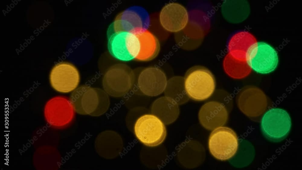 Abstract Festive Background Of Blurry Garland Lights. Abstract Festive Background Of Blurry Garland Lights.