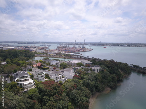 Judges Bay, Auckland / New Zealand - December 14, 2019: The Judges Bay, Okahu Bay and Hobson Bay photo