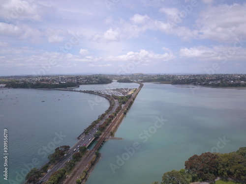 Judges Bay, Auckland / New Zealand - December 14, 2019: The Judges Bay, Okahu Bay and Hobson Bay photo