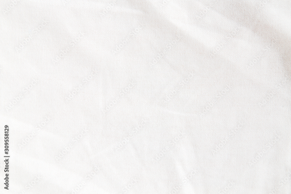 texture of white cotton fabric