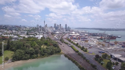 Judges Bay, Auckland / New Zealand - December 14, 2019: The Judges Bay, Okahu Bay and Hobson Bay photo