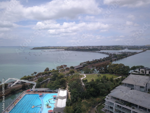 Judges Bay, Auckland / New Zealand - December 14, 2019: The Judges Bay, Okahu Bay and Hobson Bay photo