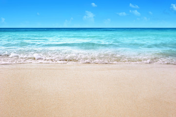 white sandy tropical summer beach background