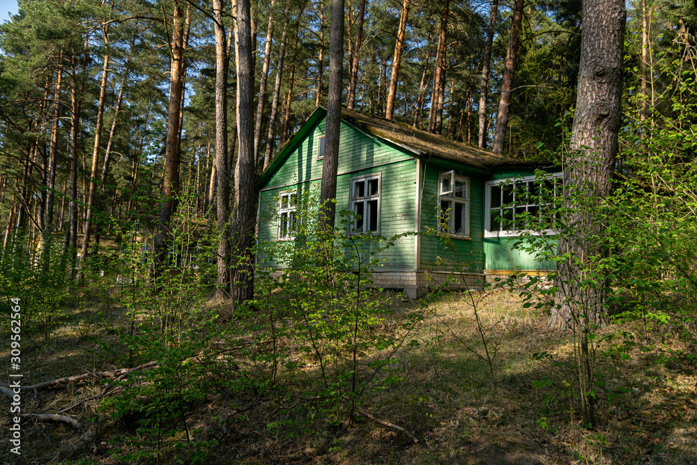 Old and abandoned house in a forest Old and abandoned house in a forest