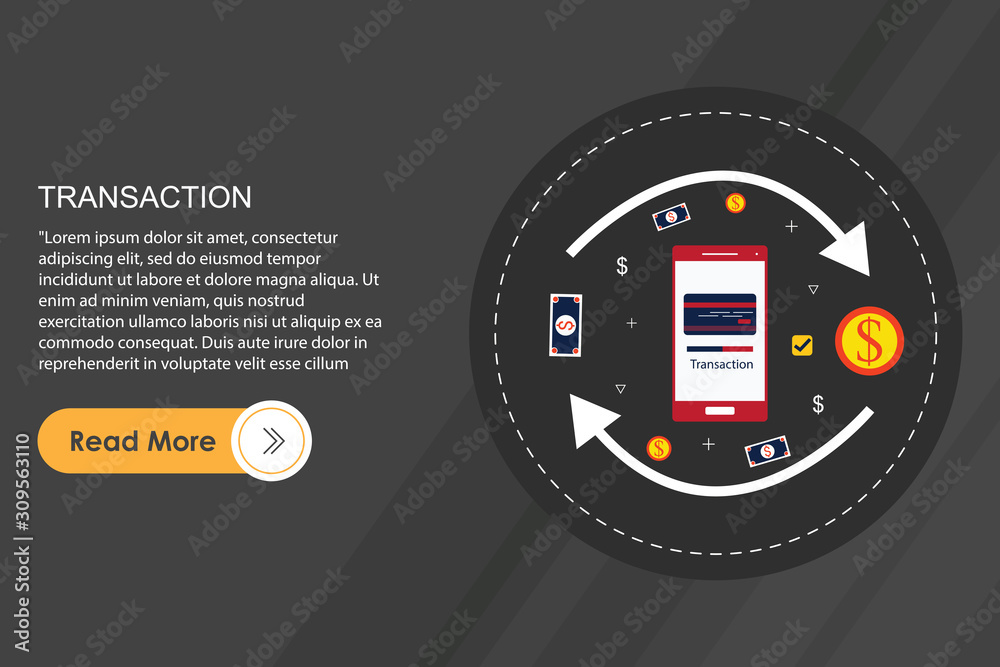 Naklejka premium Money transfer concept