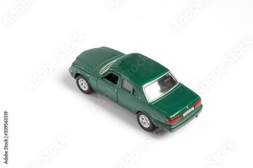 toy cars on white background