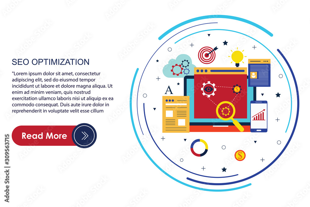 Fototapeta premium SEO OPTIMIZATION