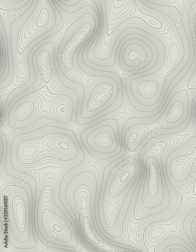 topographic line contour map background, geographic grid map