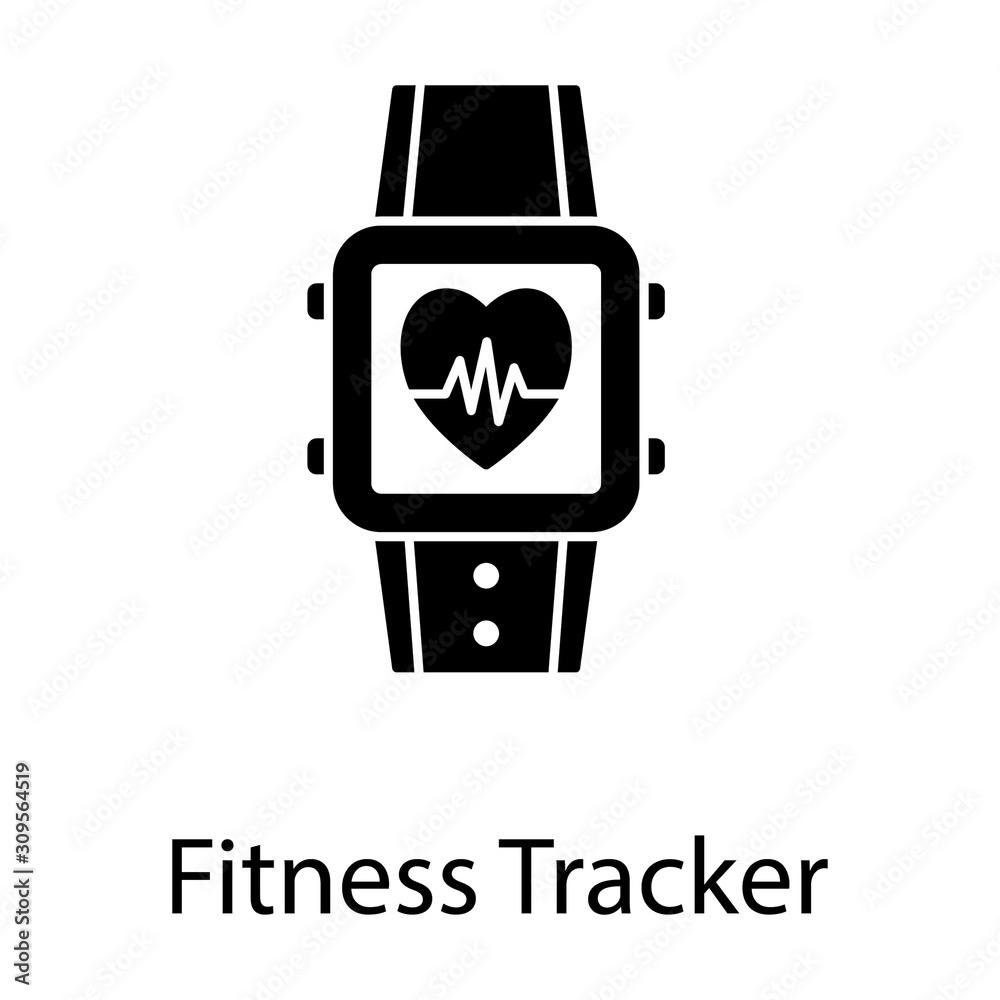 Naklejka premium Fitness Tracker
