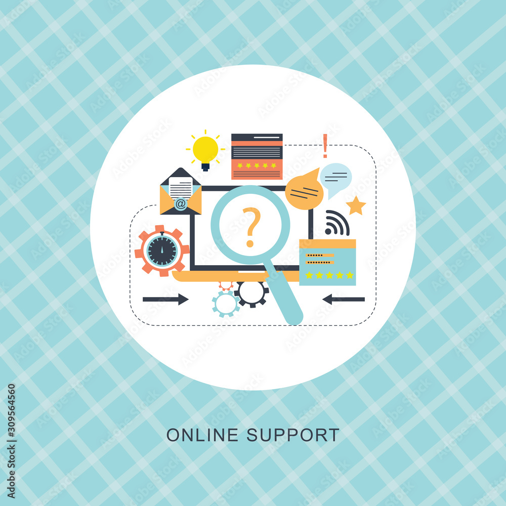 Obraz premium ONLINE SUPPORT