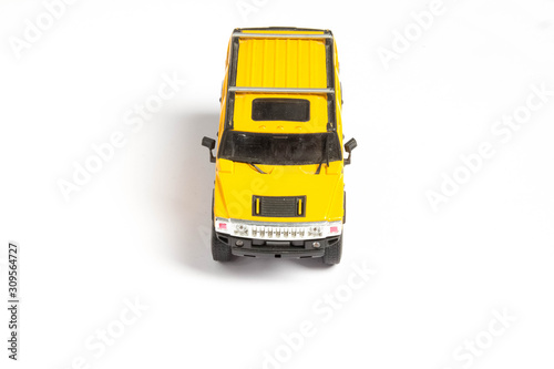 toy car on a white background