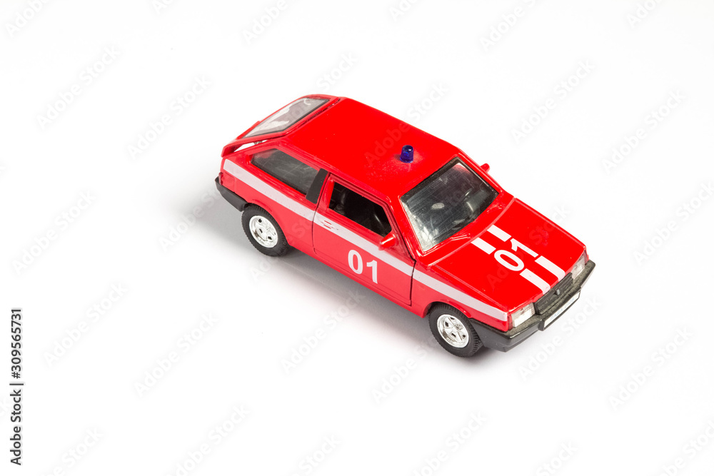 toy car on a white background