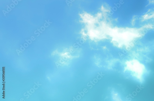 blue sky with beautiful natural white clouds 