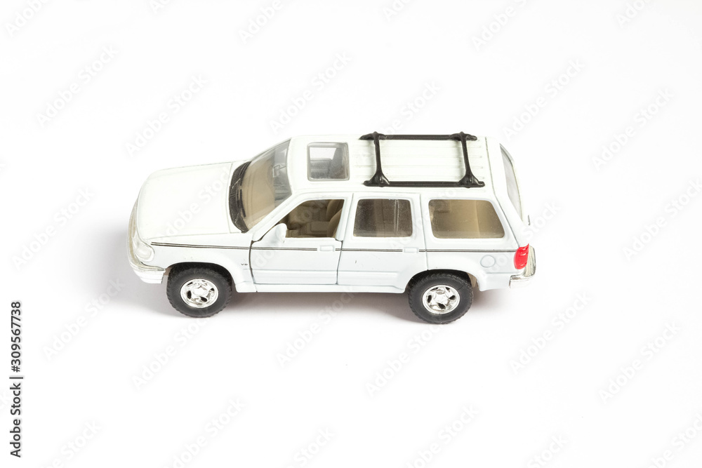 toy car on a white background