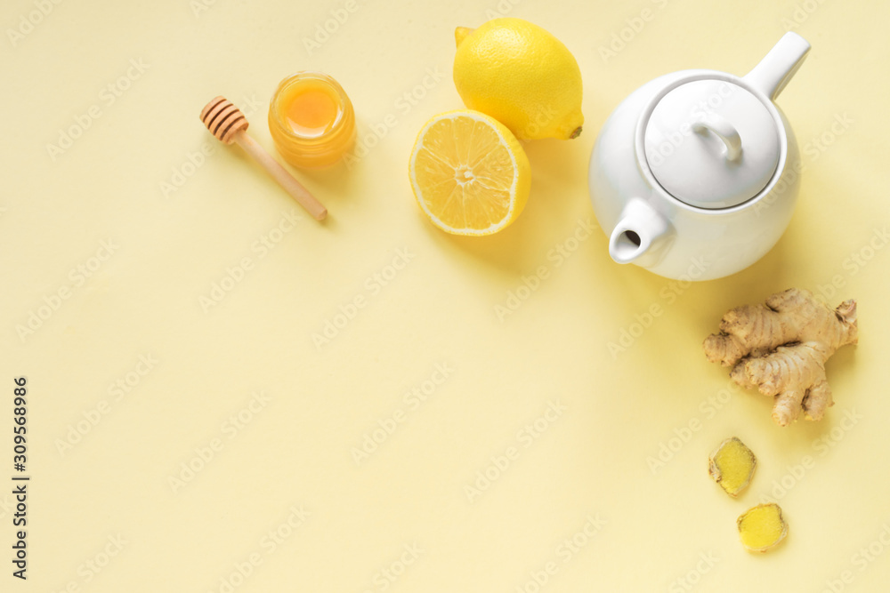 Ginger Lemon Tea with Honey