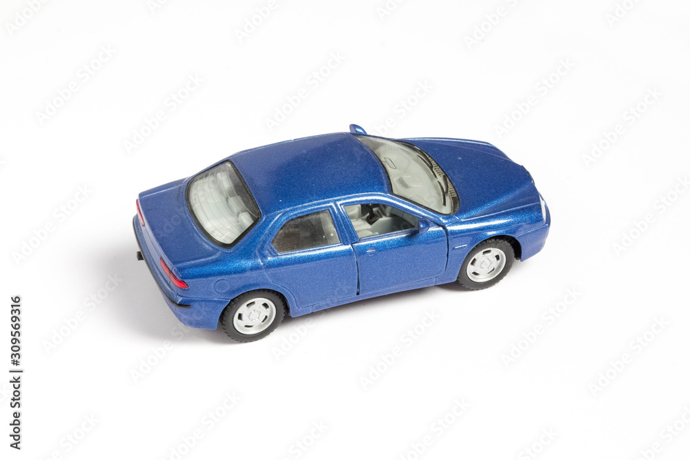 toy car on a white background