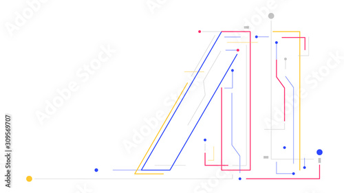Artificial intelligence machine learning text letter