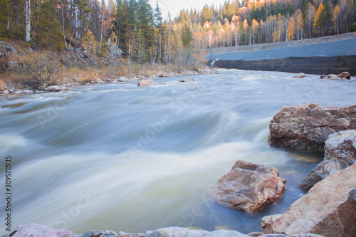 Mountain river photo